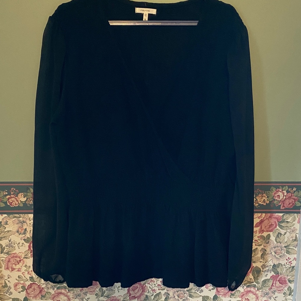 Maurices Black Blouse
